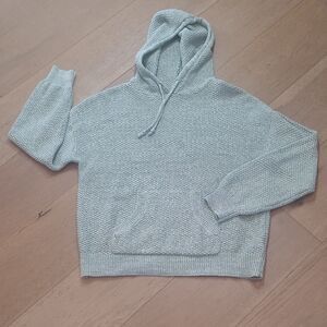 EUC C&C California Knit Sweater Women's sz M Mint Green Hoodie Knit Sweatshirt